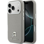Karl Lagerfeld Case Karl & Choupette Head Pins Saffiano Magsafe For Iphone 17 Pro Max Grey - (KLHMP17X6PFKCLG)