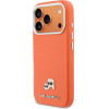 Karl Lagerfeld Case Karl & Choupette Head Pins Saffiano Magsafe For Iphone 17 Pro Orange - (KLHMP17L6PFKCLO)