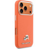 Karl Lagerfeld Case Karl & Choupette Head Pins Saffiano Magsafe For Iphone 17 Pro Orange - (KLHMP17L6PFKCLO)