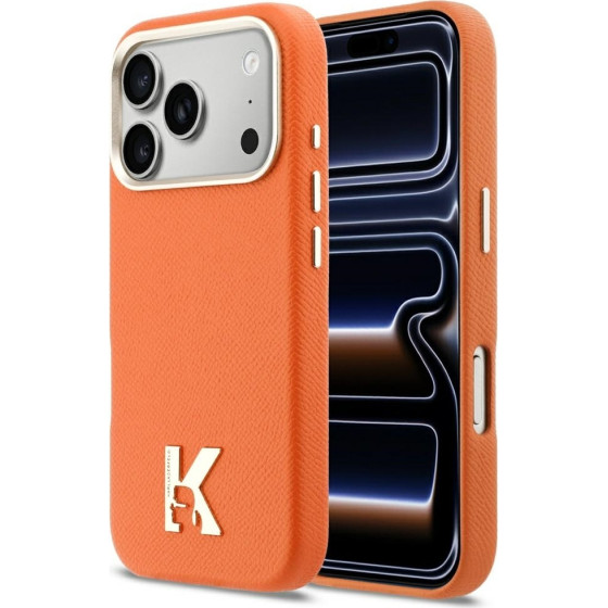 Karl Lagerfeld Case Karl Head Logo Magsafe For Iphone 17 Pro Max Orange - (KLHMP17X5PGFKHGO)