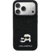 Karl Lagerfeld Case Rhinestones Karl&Choupette Pin For Iphone 17 Pro Black - (KLHCP17L6PRKCLK)