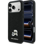 Karl Lagerfeld Case Rhinestones Karl&Choupette Pin For Iphone 17 Pro Max Black - (KLHCP17X6PRKCLK)