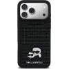 Karl Lagerfeld Case Rhinestones Karl&Choupette Pin For Iphone 17 Pro Max Black - (KLHCP17X6PRKCLK)