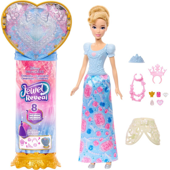 Mattel Disney Dolls: Disney Princess Fashion Dolls - Disney Princess Cinderella With Jewelry Box (JHL50)