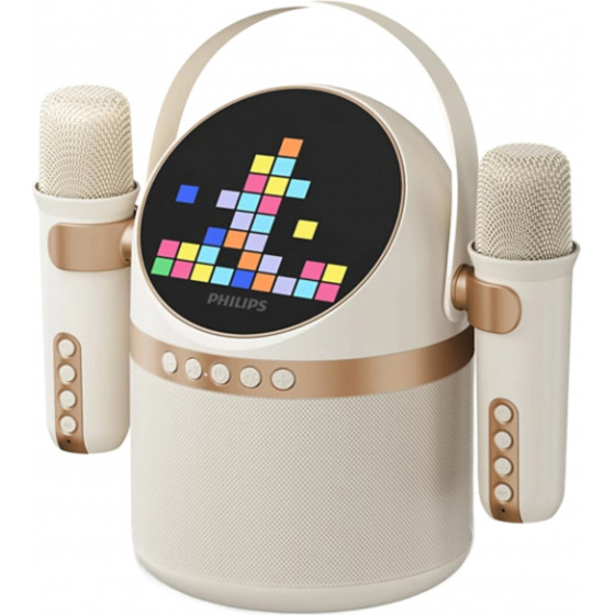 Philips Bluetooth Speaker , 10W, Karaoke, Beige - (TAS2509WT/00)