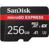 Sandisk Microsdxc Memory Card Express, 256Gb, Class 10 / UHS-1 U3 - (SDSQXFN-256G-GN4NN)