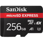 Sandisk Microsdxc Memory Card Express, 256Gb, Class 10 / UHS-1 U3 - (SDSQXFN-256G-GN4NN)