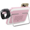 FORCELL F-Energy Mag Mirror 15W 3 In 1 Wireless Charger Compatible With Magsafe / Apple Watch / Samsung Watch / Airpods pink