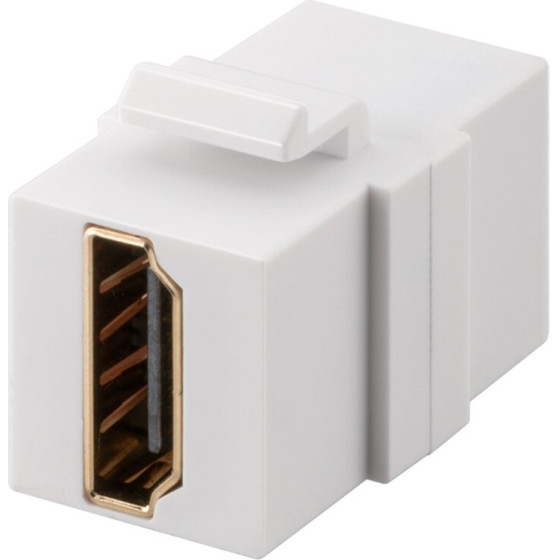 Goobay Hdmi Keystone Module With 2x Hdmi Jack Sockets, 8K @ 60 Hz - (70812)