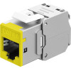 Goobay Keystone Module RJ45 Cat 6A, STP, Slim, Yellow Yellow - (77950)