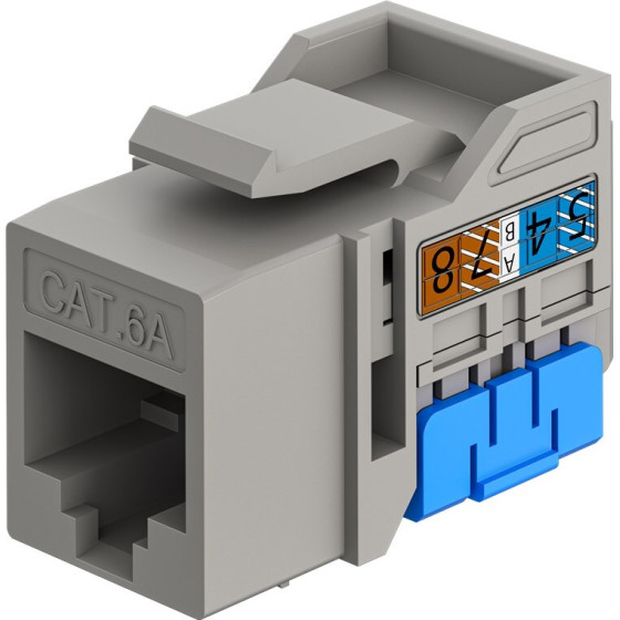 Goobay Keystone Module RJ45 Cat 6A, UTP, Slim & Short - (77951)