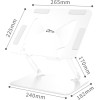 Media tech MEDIA-TECH Laptop Stand - Laptop Stand (white) - (MT2661W)