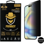 Idol 1991 Tempered Glass Iphone 17e 6.1'' 9H 0.25mm Privacy Antispy Semi Curved Full Glue BLACK