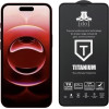 Idol 1991 Tempered Glass Iphone 17e 6.1'' 9H 0.25mm Titanium Semi Curved Full Glue BLACK