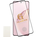 Idol 1991 Tempered Glass Realme 16 Pro Plus 6.8'' 9H 0.30mm Glamour Full Cover 3D Full Glue Finger Unlock BLACK+Squeezy CARD