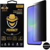 Idol 1991 Tempered Glass Samsung A37 5G 6.7'' 9H 0.25mm Privacy Antispy Semi Curved Full Glue BLACK