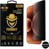 Idol 1991 Tempered Glass Xiaomi 17 Ultra 5G 6.9'' 9H 0.25mm Privacy Antispy Semi Curved Finger Unlock Full Glue BLACK