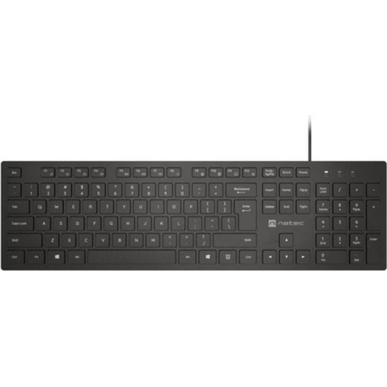 Natec Keyboard Herring Glow Us Black - (NKL-2341)