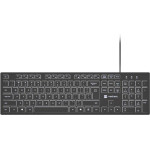 Natec Keyboard Herring Glow Us White Backlight - (NKL-2342)
