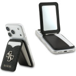 GUESS PU 4G Mirror MagSafe Cardslot Stand Black - (GUWMSMIP4GK)