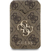 GUESS PU 4G Mirror MagSafe Cardslot Stand Brown - (GUWMSMIP4GW)