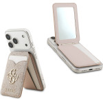 GUESS PU 4G Mirror MagSafe Cardslot Stand Pink - (GUWMSMIP4GP)