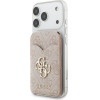 GUESS PU 4G Mirror MagSafe Cardslot Stand Pink - (GUWMSMIP4GP)