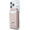 Karl Lagerfeld Mirror MagSafe Cardslot Stand Pink - (KLWMSMPGKCHPP)