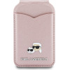 Karl Lagerfeld Mirror MagSafe Cardslot Stand Pink - (KLWMSMPGKCHPP)