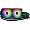Gamdias Water Cooling 240mm - AURA GL240 DIGITAL - Digital Display, aRGB - (GAMDIAS-AURA-GL240-DIGITAL-BK)