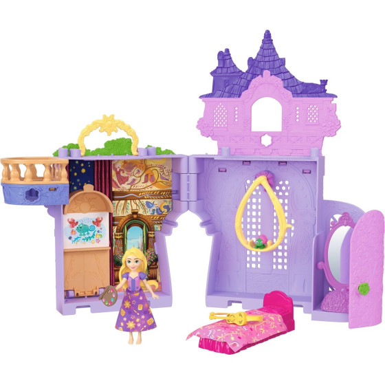 Mattel Disney Dolls: Disney Princess Small Dolls - Disney Princess Mini Dolls Rapunzels Palace (JDP61)