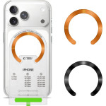 Tech-Protect MMP-210 Magnetic Magsafe Ring 2-Pack Black & Cosmic ORANGE