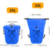 Rockbros 30140022004 Waterproof Bicycle Bag 25-32L - Blue - (Rockbros-30140022004)