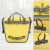 Rockbros AS-003-1Y Waterproof Bicycle Bag With Shoulder strap, front/Rear mounting, 10-14l - Yellow - (Rockbros-AS-003-1Y)