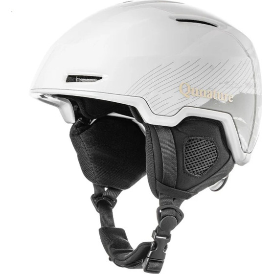Rockbros Qunature 10130003001 Ski Helmet With Earmuffs Snowboard Size L - White - (Qunature-10130003001)