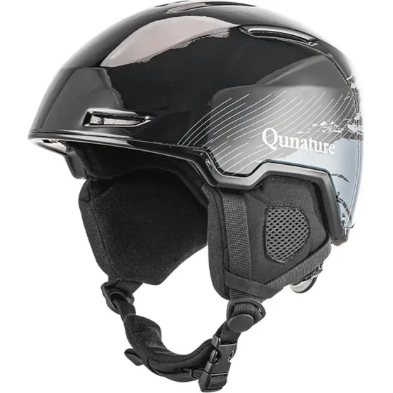 Rockbros Qunature 10130003004 Ski Helmet With Earmuffs, Snowboard Size M - Black - (Qunature-10130003004)