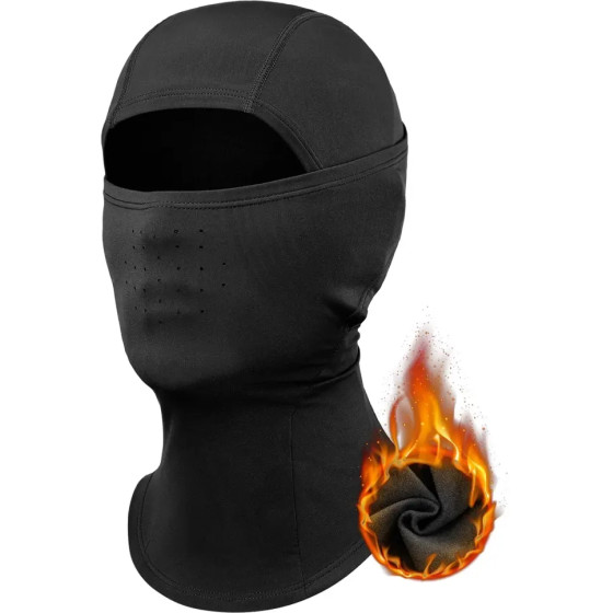 Rockbros Qunature 13230023010 Ski Balaclava Bike Motorcycle Balaklava Size M - Black - (Qunature-13230023010)