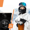 Rockbros Qunature 13230023010 Ski Balaclava Bike Motorcycle Balaklava Size M - Black - (Qunature-13230023010)