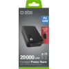 SBS Powerbank 20000 Mah Pd 20W Led Black - (BBCT20000PDLDK)