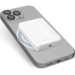 SBS Powerbank Ulta Compact 5000 Mah Wireless Charge White - (B5000HDMAG)