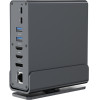 Cablexpert Usb TYPE-Cf 15-IN-1 Multiport Adapter (Usb Hub AF-Ports v.2x2 + v.3x3, Type-Cf + HDMIx2 +Displayport + Pd + Card Reader + Gigalan + 3.5 Mm AUDIO), Grey - (A-CF-COMBO15-01)