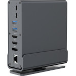 Cablexpert Usb TYPE-Cf 15-IN-1 Multiport Adapter (Usb Hub AF-Ports v.2x2 + v.3x3, Type-Cf + HDMIx2 +Displayport + Pd + Card Reader + Gigalan + 3.5 Mm AUDIO), Grey - (A-CF-COMBO15-01)