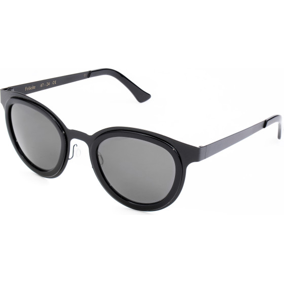 LGR Sunglasses Unisex (Lens/Bridge/Temple) 47/24/145 mm) - (FELI-BLACK01)