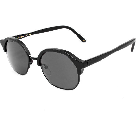 LGR Sunglasses Unisex (Lens/Bridge/Temple) 50/12/135 mm) - (ZANZIBARBLK22)