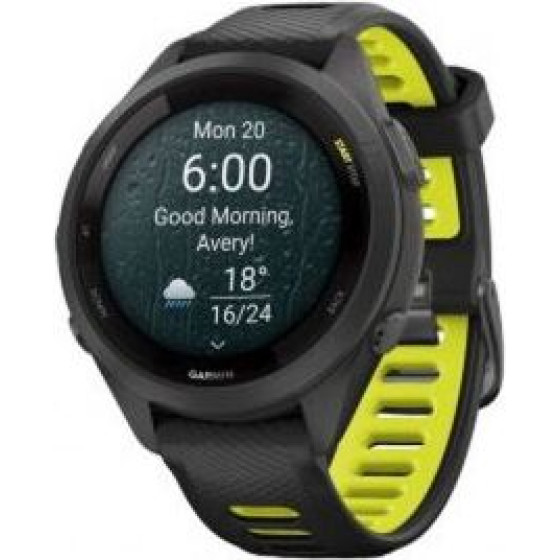Garmin Forerunner 265S Smart Watch 42mm, GPS, Black/ Yellow Eu - (010-02810-13)