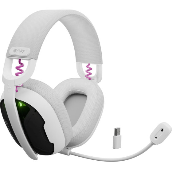 FURY Fukiya F6 Wireless HEADPHONES, White - (NFU-2337)
