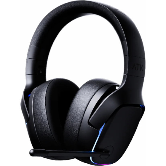 ATK Wireless Gaming Headphones - M1 Mercury Black - Bluetooth 5.3, 2.4G, ENC, Virtual 7.1 Surround - (M1-MERCURY-BK)