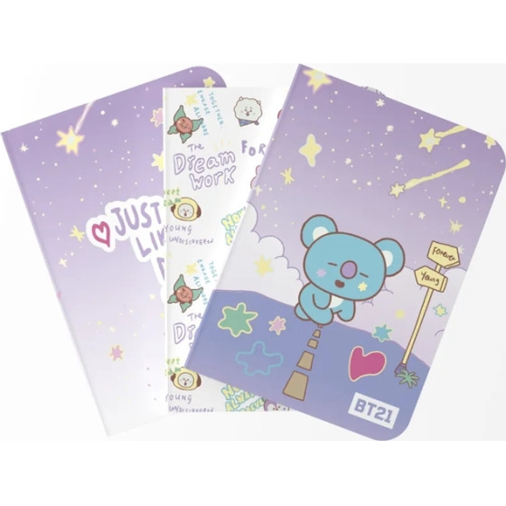 BT21 - Set Of A6 Koya Notebooks (3 pieces) - (PCA6020)