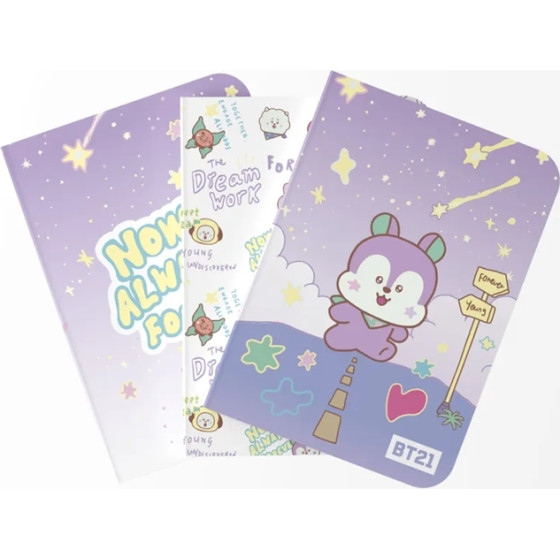 BT21 - Set Of A6 Mang Notebooks (3 pieces) - (PCA6015)