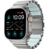 Nomad Stratos Band Natural Titanium Icy Blue Glow Fkm Aw 45/46/49mm - (NM009902858)